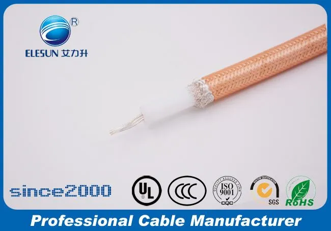 ราคาที่ดีที่สุด RG400 สายโคแอกเซียลอุณหภูมิสูง Double Braiding Shield